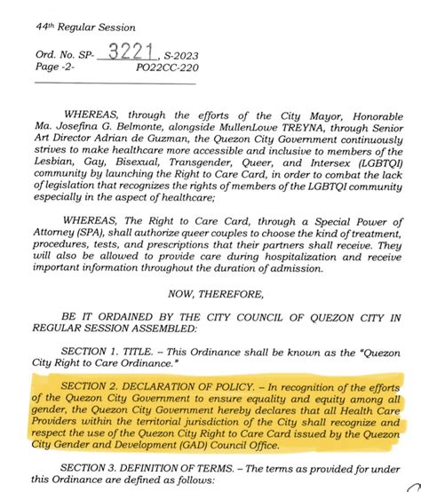 right to care card qc|QC Council passes ordinance strengthening 'Right to .